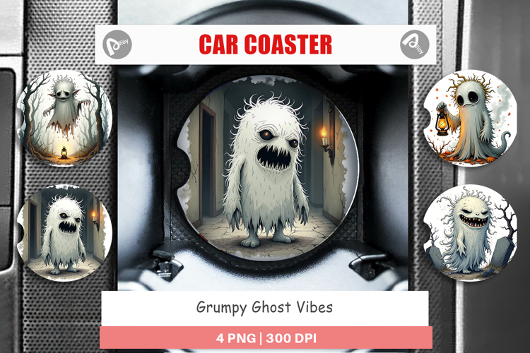 Car Coaster Grumpy Ghost