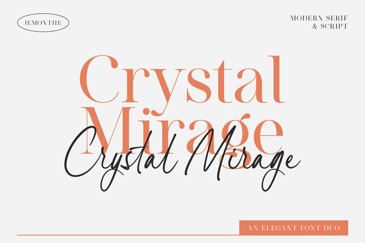 Crystal Mirage | Font Duo