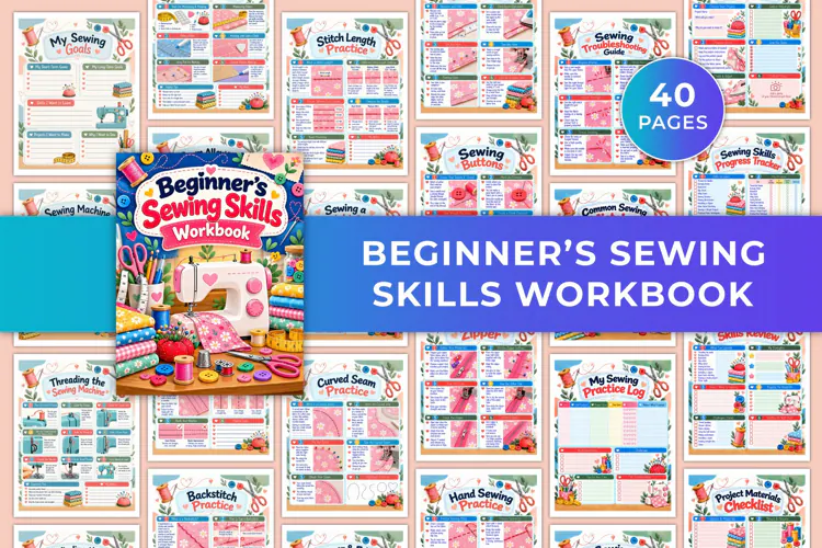 Beginner’s Sewing Skills Workbook Kdp interiors