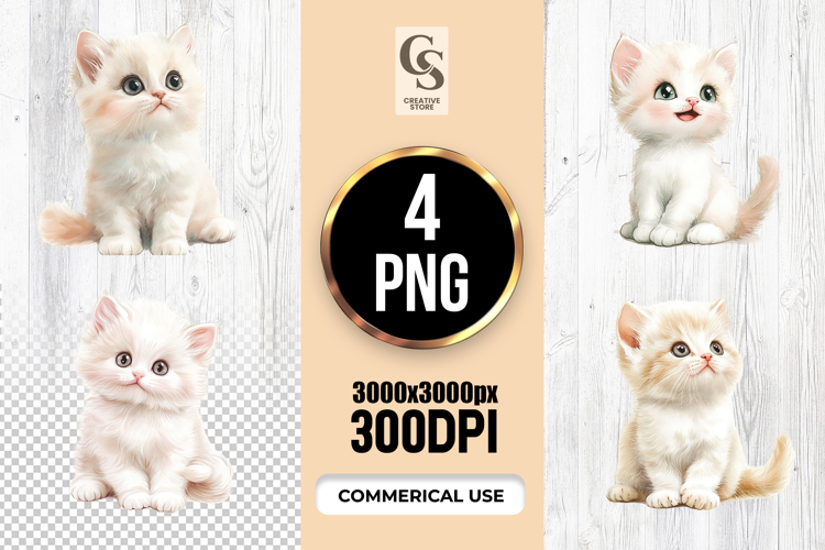 Cute Cat Clipart Image 7