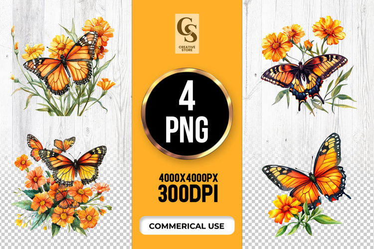 Monarch Butterfly Clipart Image 18