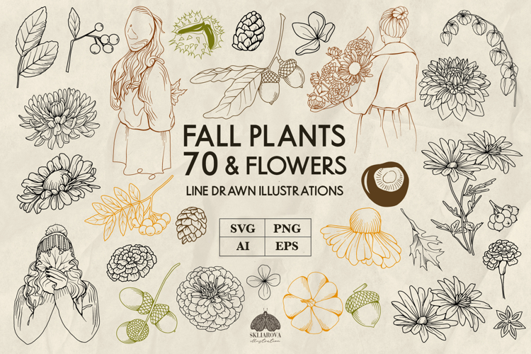 Fall Flowers Svg Image 2
