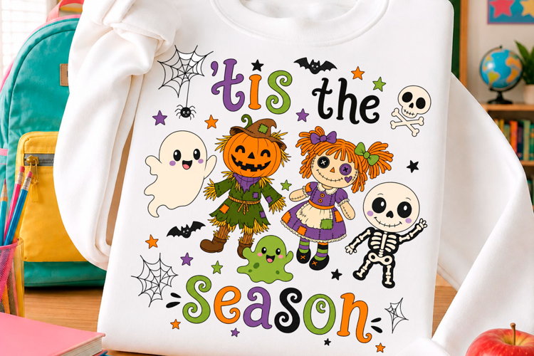 Cute Halloween Season Character T Shirt Design