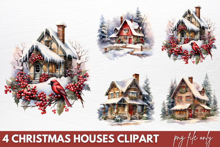 Watercolor Houses Image 20