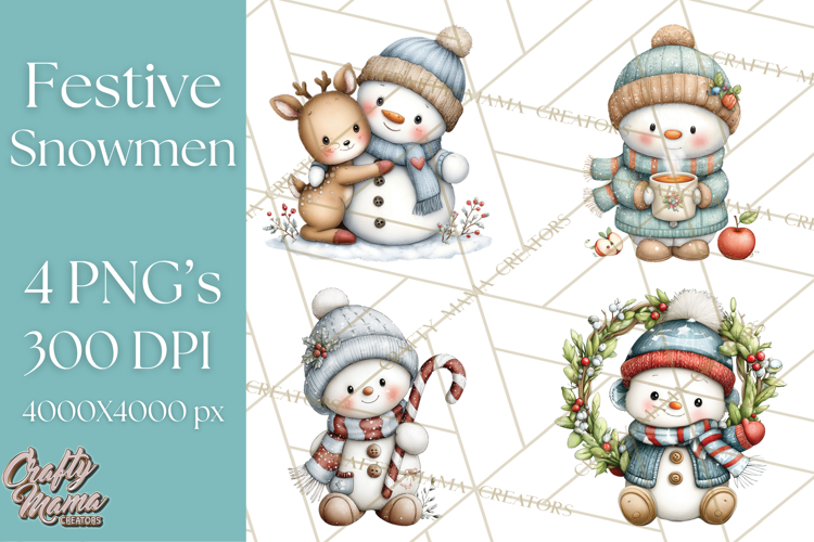 Snowman PNG Image 13