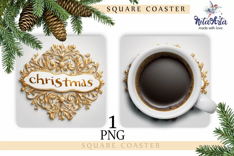 Christmas Coasters| PNG Christmas