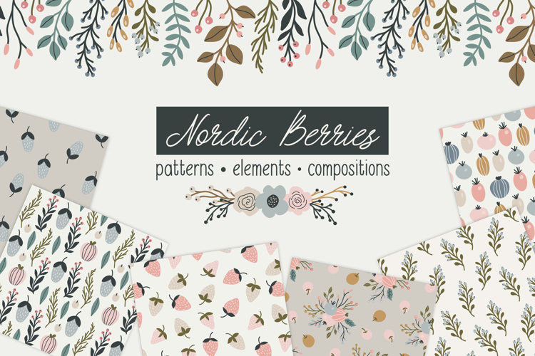 Nordic Berries Vector Collection