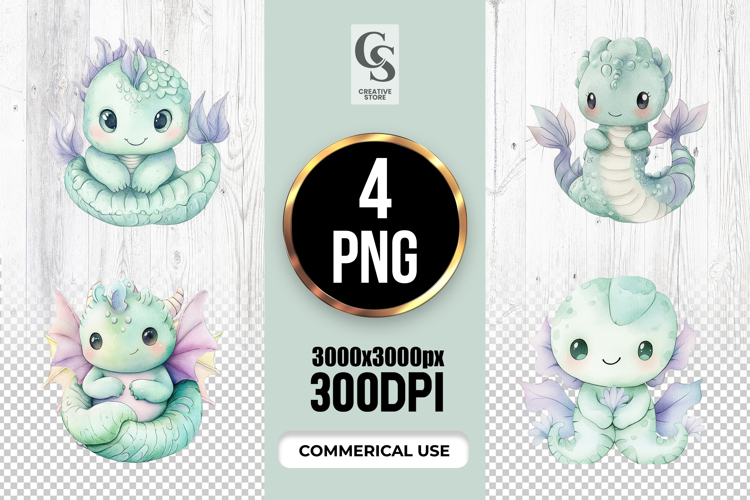 Cute Dragon Clipart Image 22