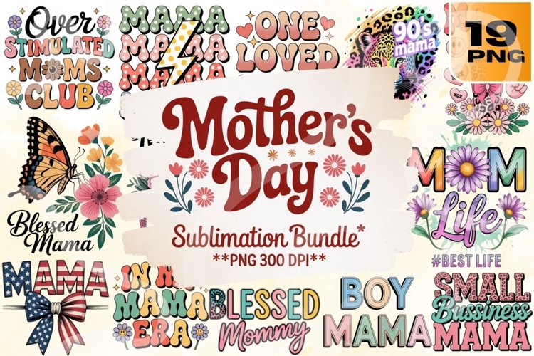 Mother's Day Sublimation Designs Image 10
