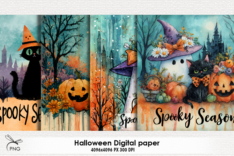 Spooky Season digital paper