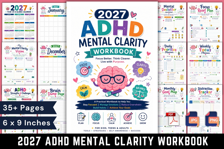 2027 ADHD Mental Clarity Workbook