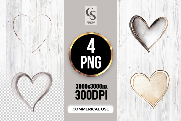 Outline Heart Clipart Image 24