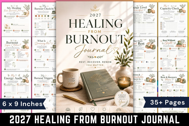 2027 Healing From Burnout Journal example image 1