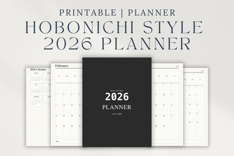 2026 Hobonichi Style Planner A5 Digital & Printable Life
