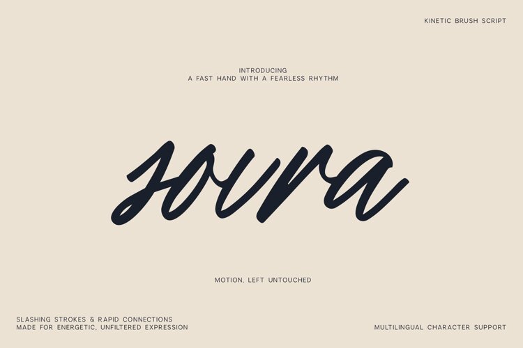 Sovra Kinetic Brush Script Font example image 1