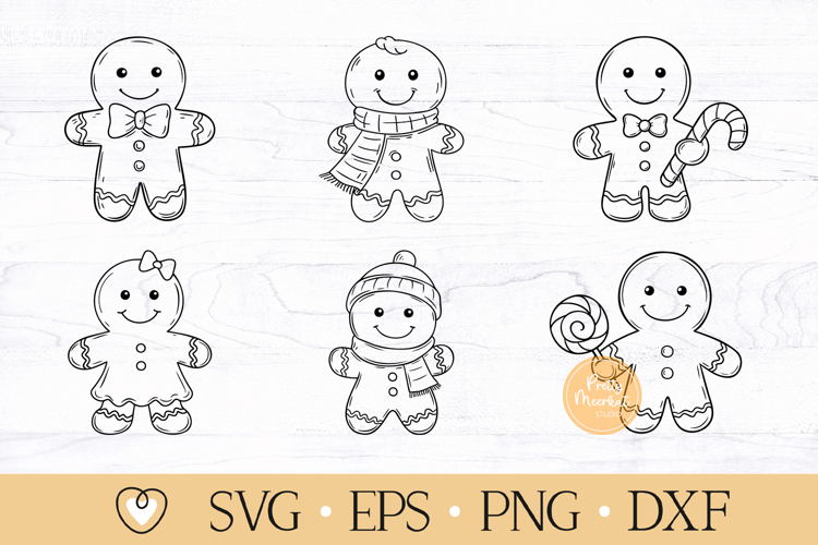 Gingerbread Man svg, Christmas cut file, Christmas Cookie