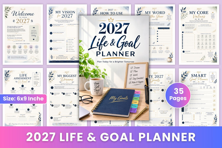 2027 Life & Goal Planner example image 1