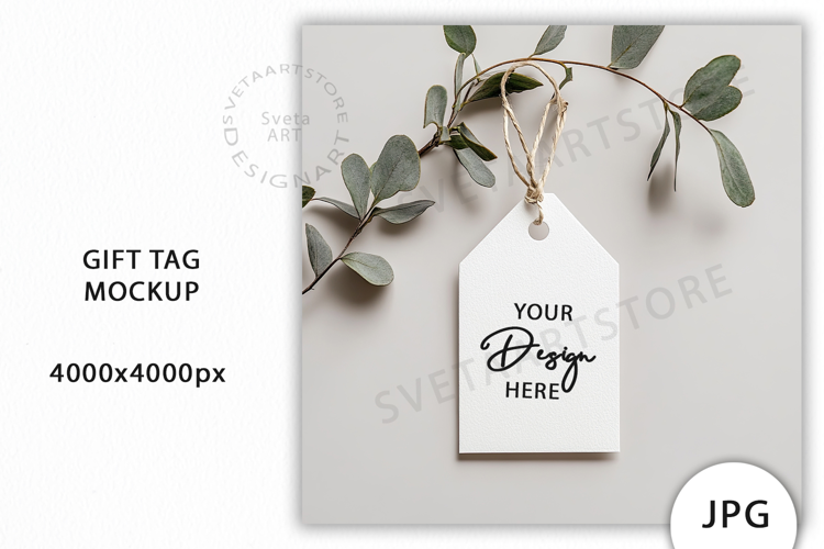 Gift Tag Mockup JPG