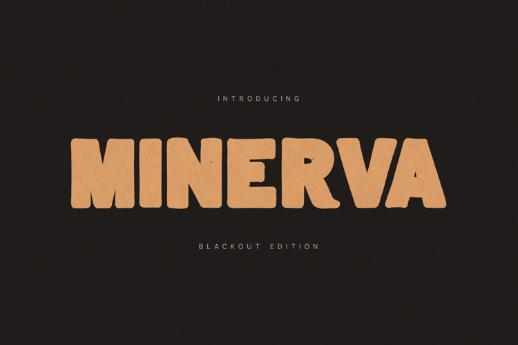 Minerva Blackout Font | Retro Bold Display Typeface
