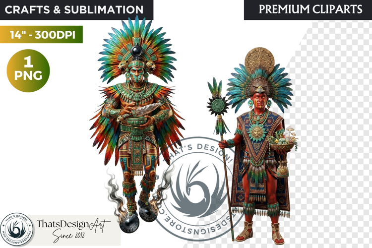 Aztec Deities Pantheon Cliparts | Ancient Mythology gods PNG