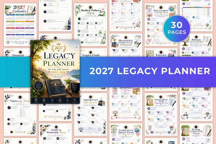 2027 Legacy Planner Kdp interiors example image 1