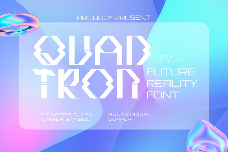 Quadtron - Future Reality Font example image 1