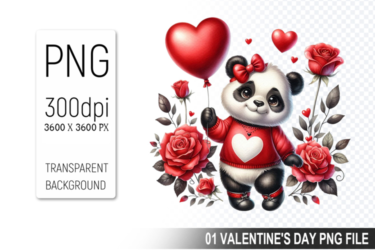 Cute Panda Clipart Image 7