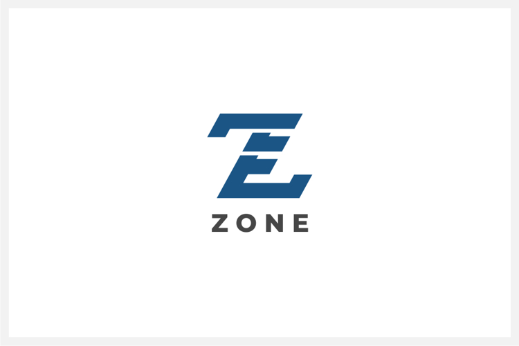 Zone Letter Z ZL 7L ZEL 7EL Logo Design Vector