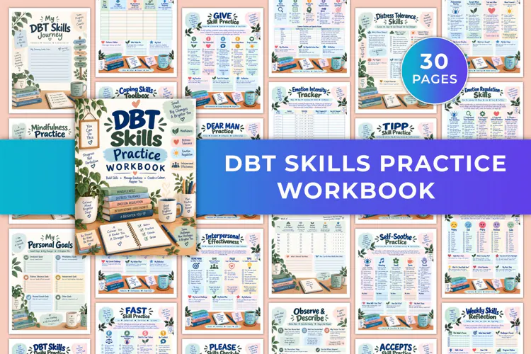 DBT Skills Practice Workbook Kdp interiors