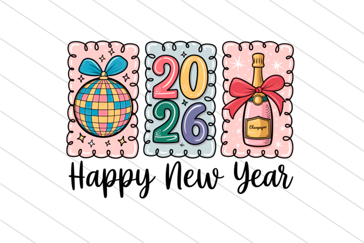 2026 Happy New Year PNG, New Year PNG
