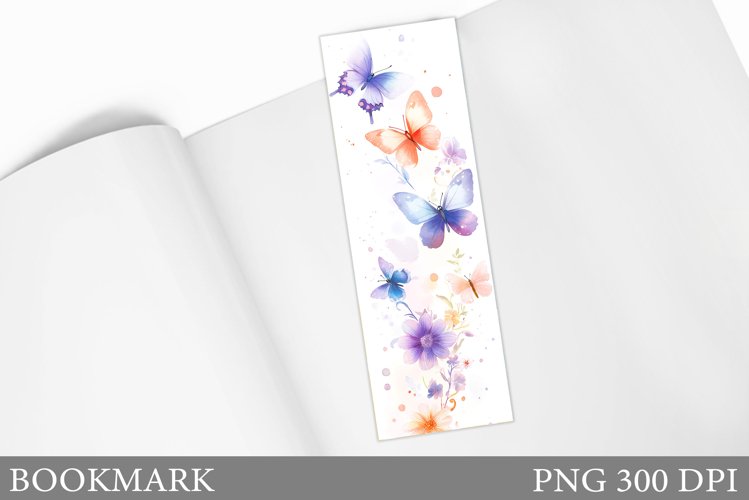 Butterflies Bookmark Design. Butterfly Bookmark Sublimation