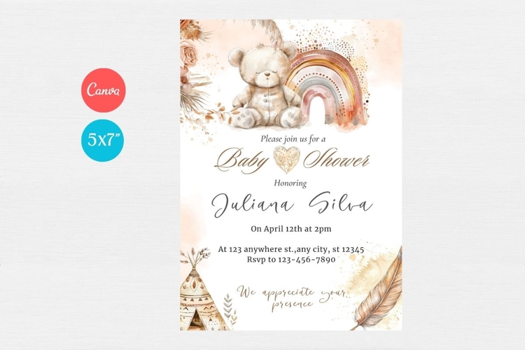 Baby Shower Invitation Template 188