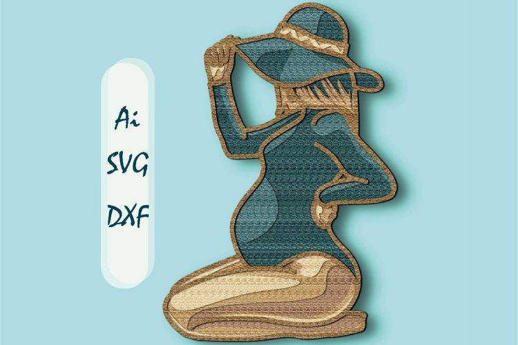 Woman 3D Multilayer SVG/ Woman 3D mandala/ Woman paper cut