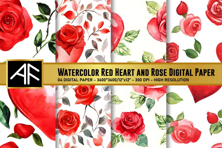 Red Flower Clipart Image 9