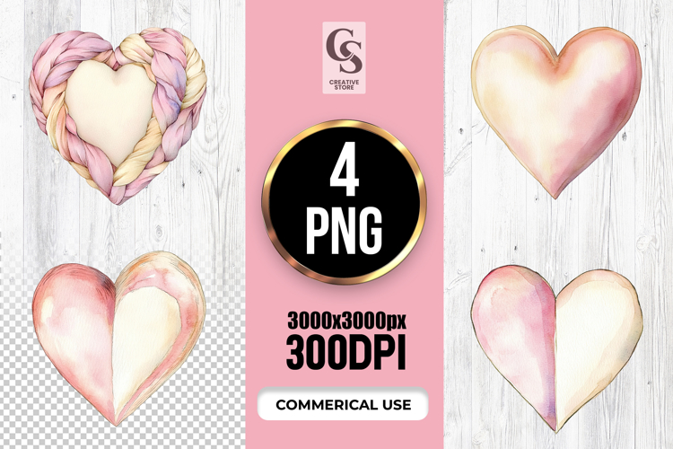 Watercolor Heart Clipart Image 21