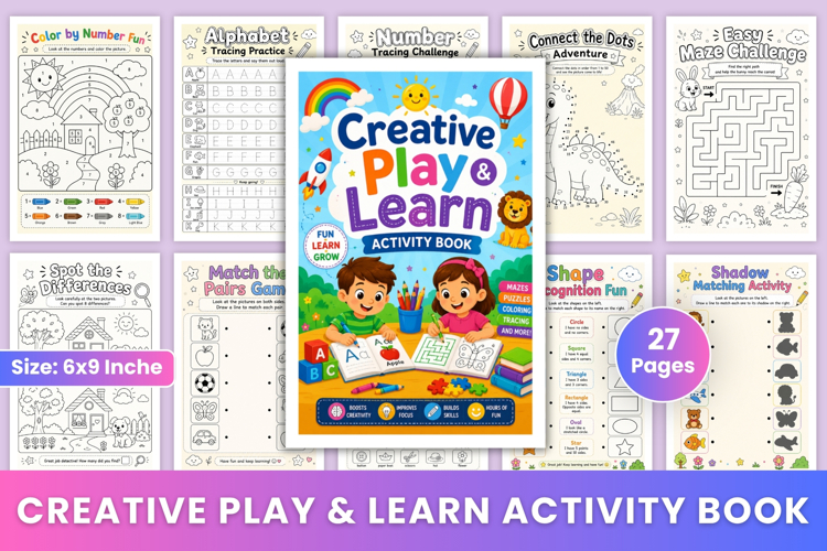 Creative Play & Learn Activity Book