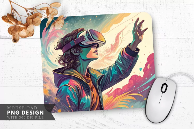 Virtual Reality Experience Hand Reaching Mouse Pad PNG