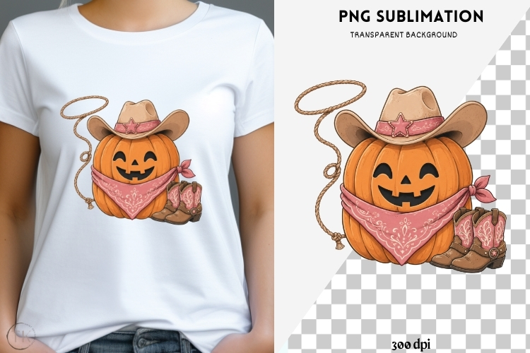 Western gothic halloween png design for T-shirts