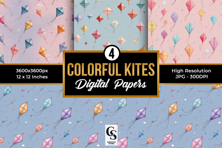 Kites Clipart Image 7