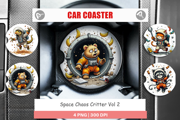 Car Coaster Space Chaos Critter