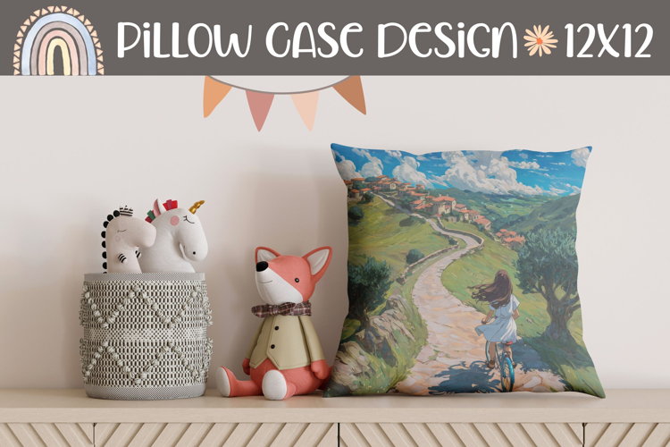 Nature Pillow Template, Summer Pillow Sublimation
