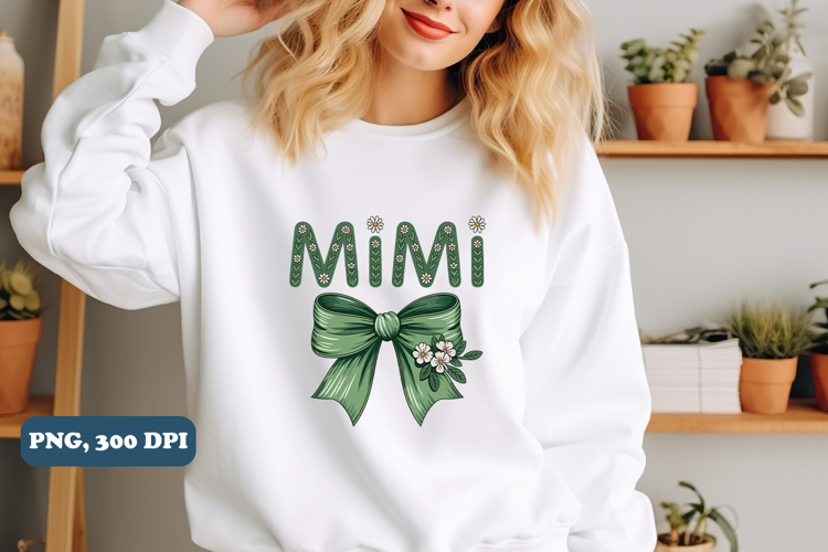 Floral Mimi Png Coquette Mama Grandma png design