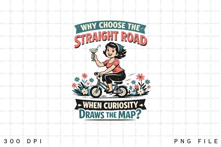 Curiosity Draws the Map Vintage Bike