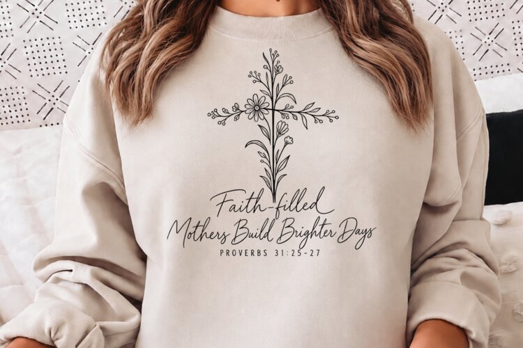 Motherhood Is Kingdom Work PNG, Proverbs 31 Christian Mom PN example image 1