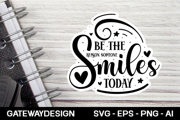 Motivational Sticker Svg Design