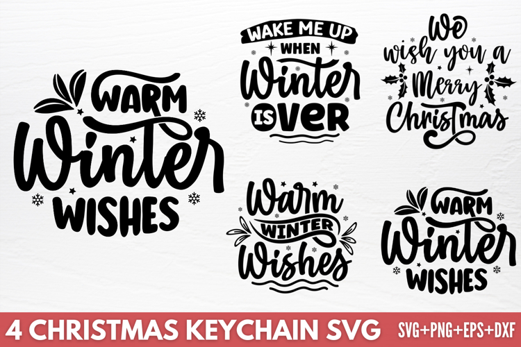 Christmas Keychain SVG