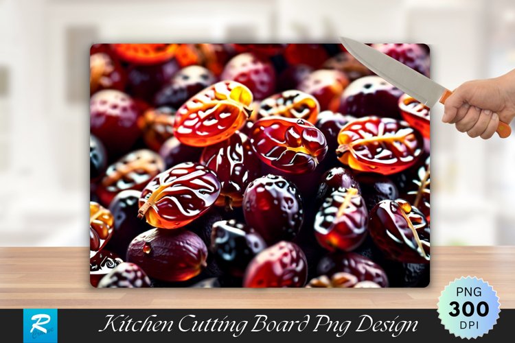 Fresh Raisins Cutting Board Sublimation Design example image 1