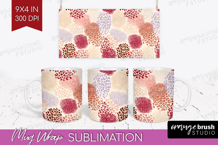 Abstract Mug Wrap - Modern Texture Mug PNG Sublimation