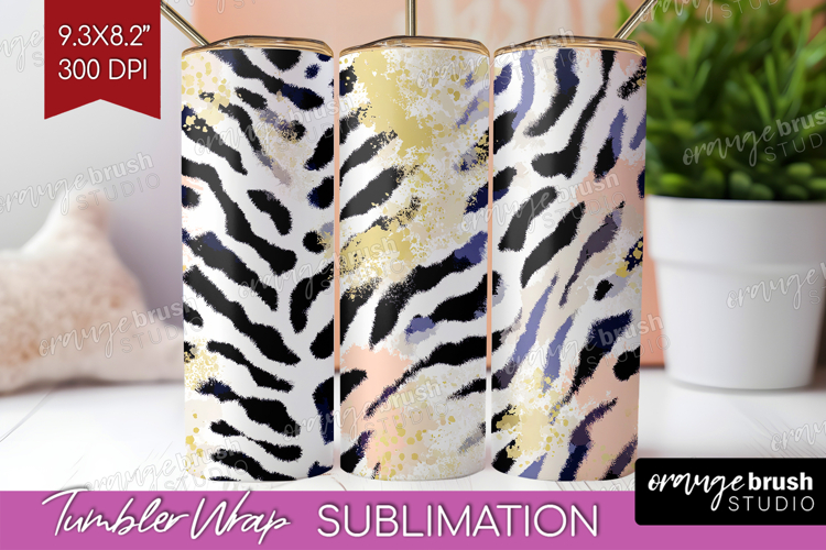 Abstract Tumbler Wrap - Modern Texture Tumbler PNG