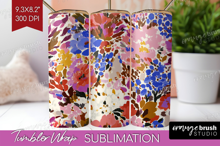 Abstract Tumbler Wrap - Modern Texture Tumbler PNG